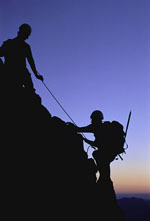 alpinismo in montagna