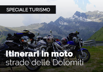 Itinerari in moto: strade e passi delle Dolomiti